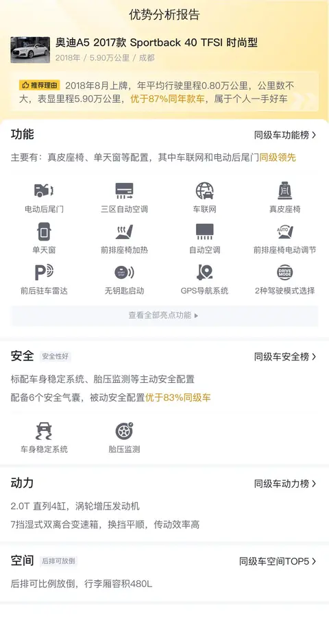 一手奥迪A5:13.8万,圆你轿跑梦!